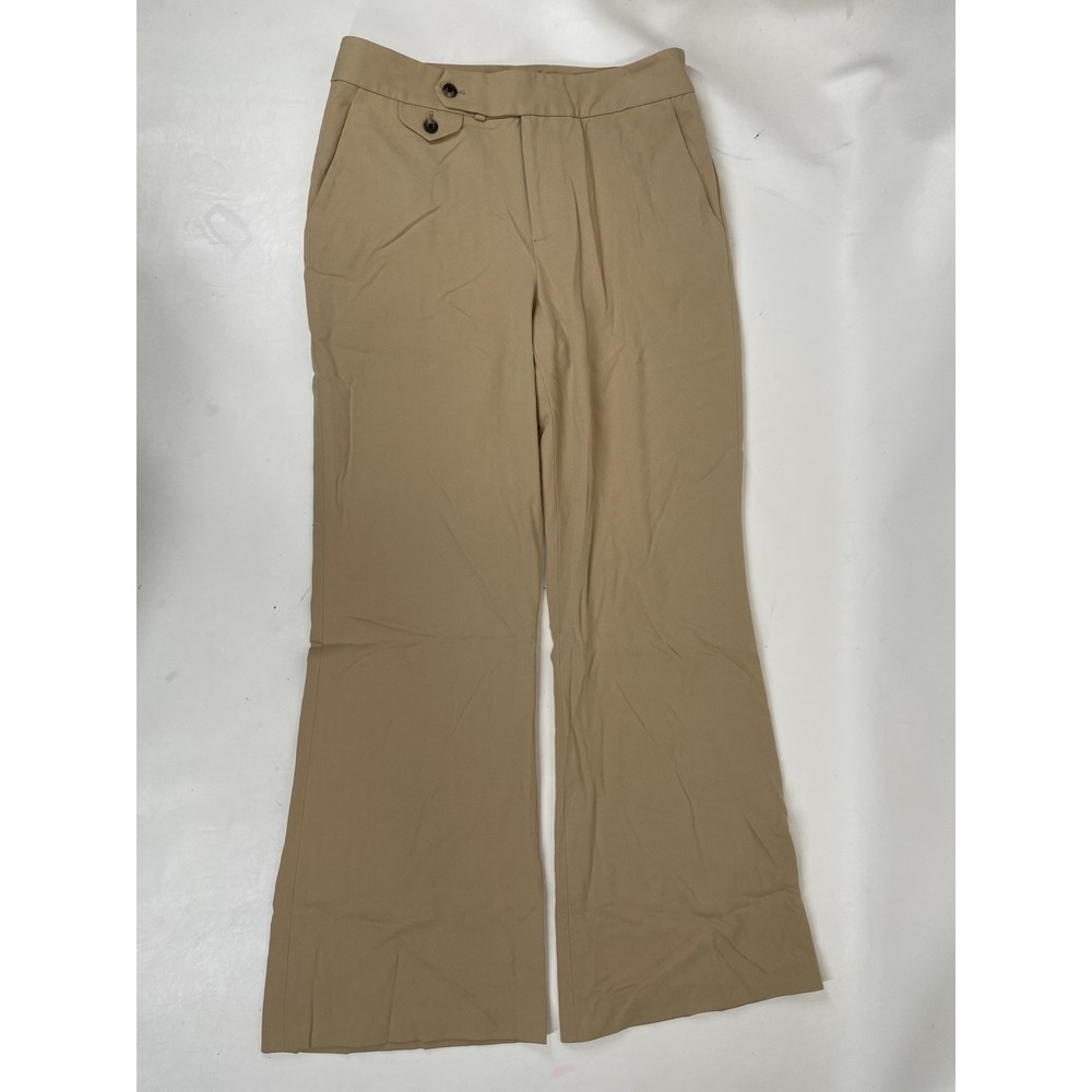 Lauren Ralph Lauren Flat Front‎ Dress Pants Womens Size 4 Tan
